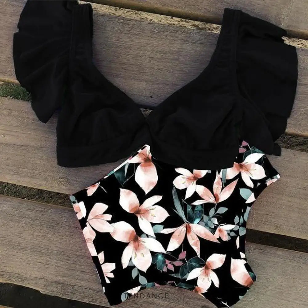 Bikini Floral Deux Pièces | France-Tendance