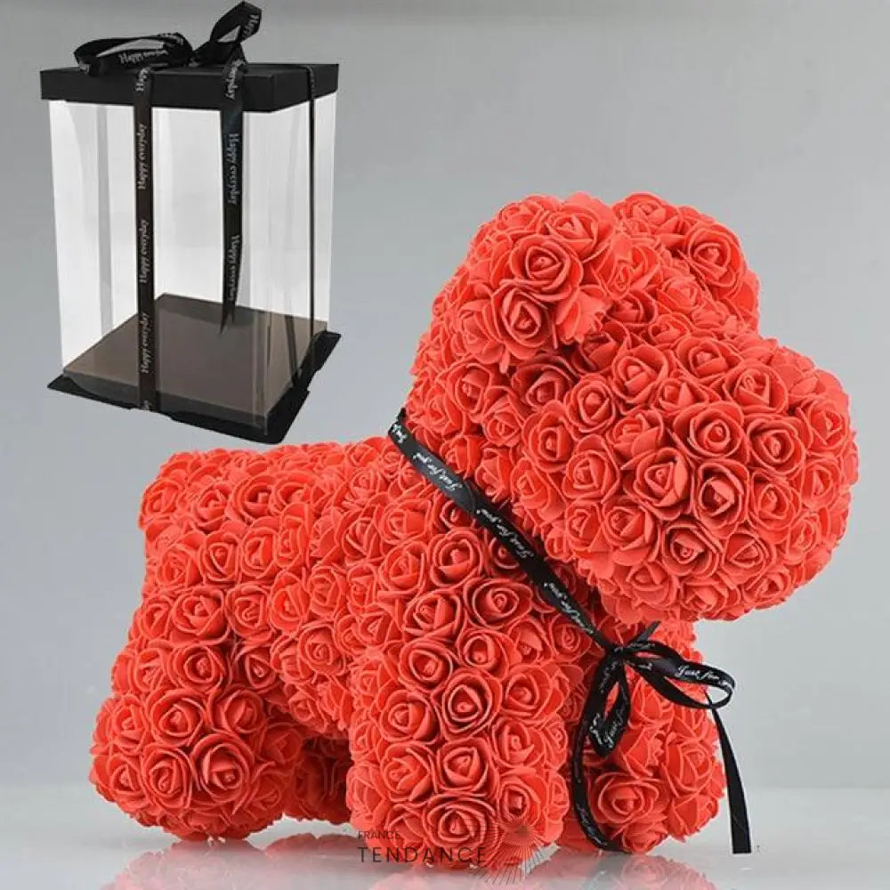 Chien En Roses éternelles | France-Tendance