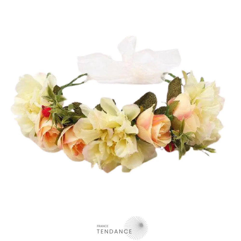 Couronne De Fleurs Artificielles | France-Tendance