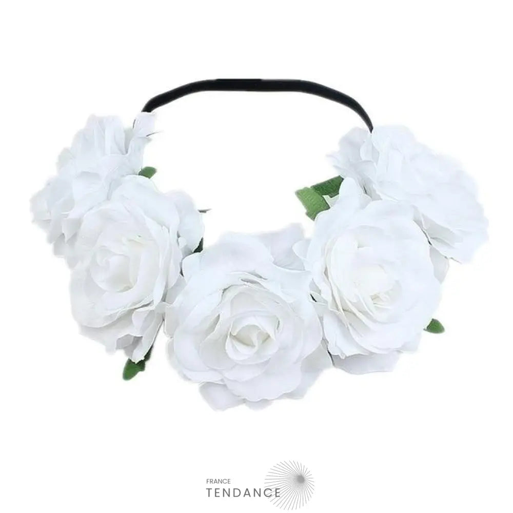 Couronne De Fleur Blanc | France-Tendance