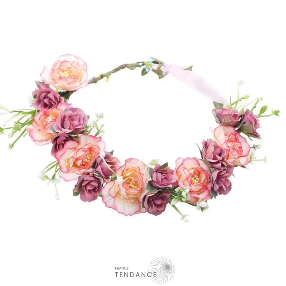 Couronne De Fleurs Champêtre | France-Tendance