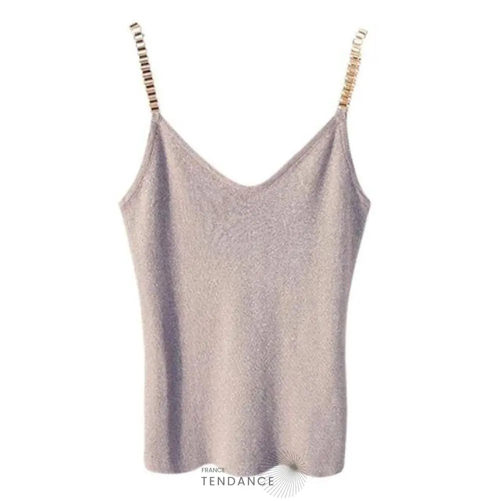 Débardeur Tricoté Brillant | France-Tendance