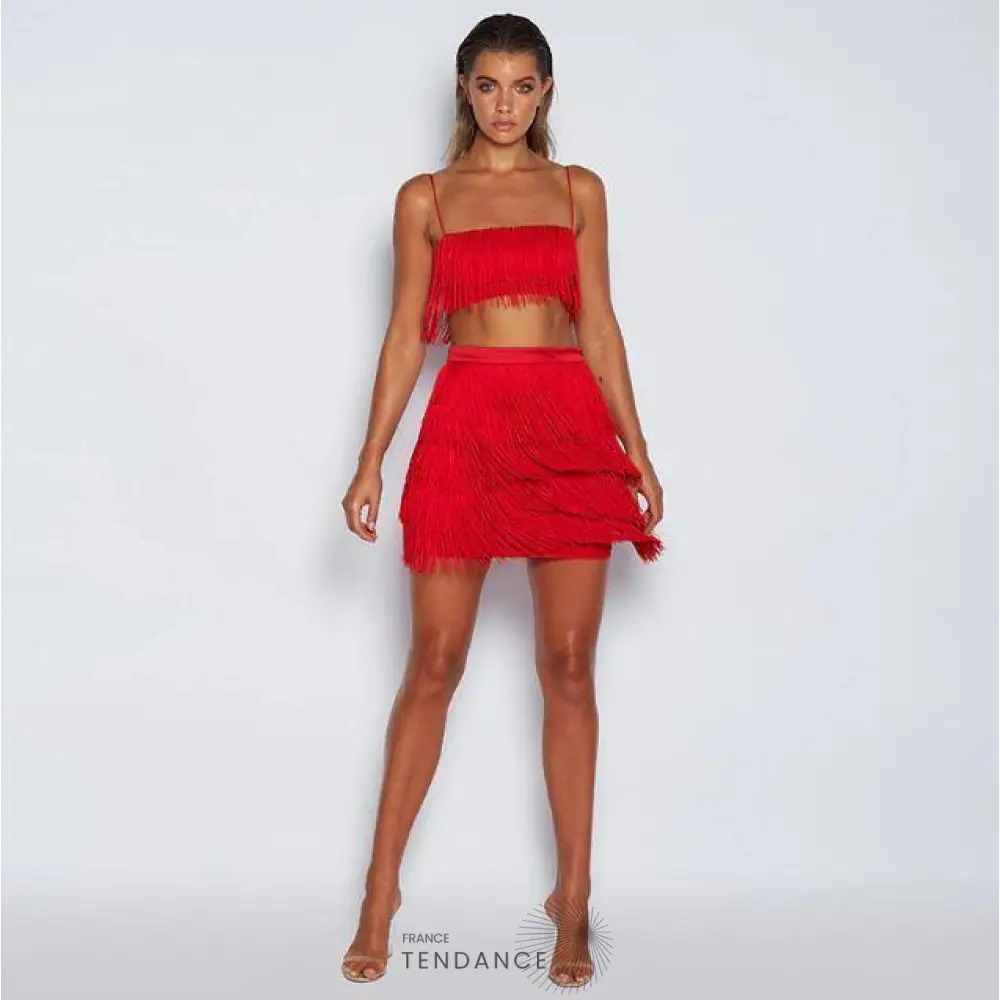 Ensemble Sofia 2 Pièces à Franges | France-Tendance