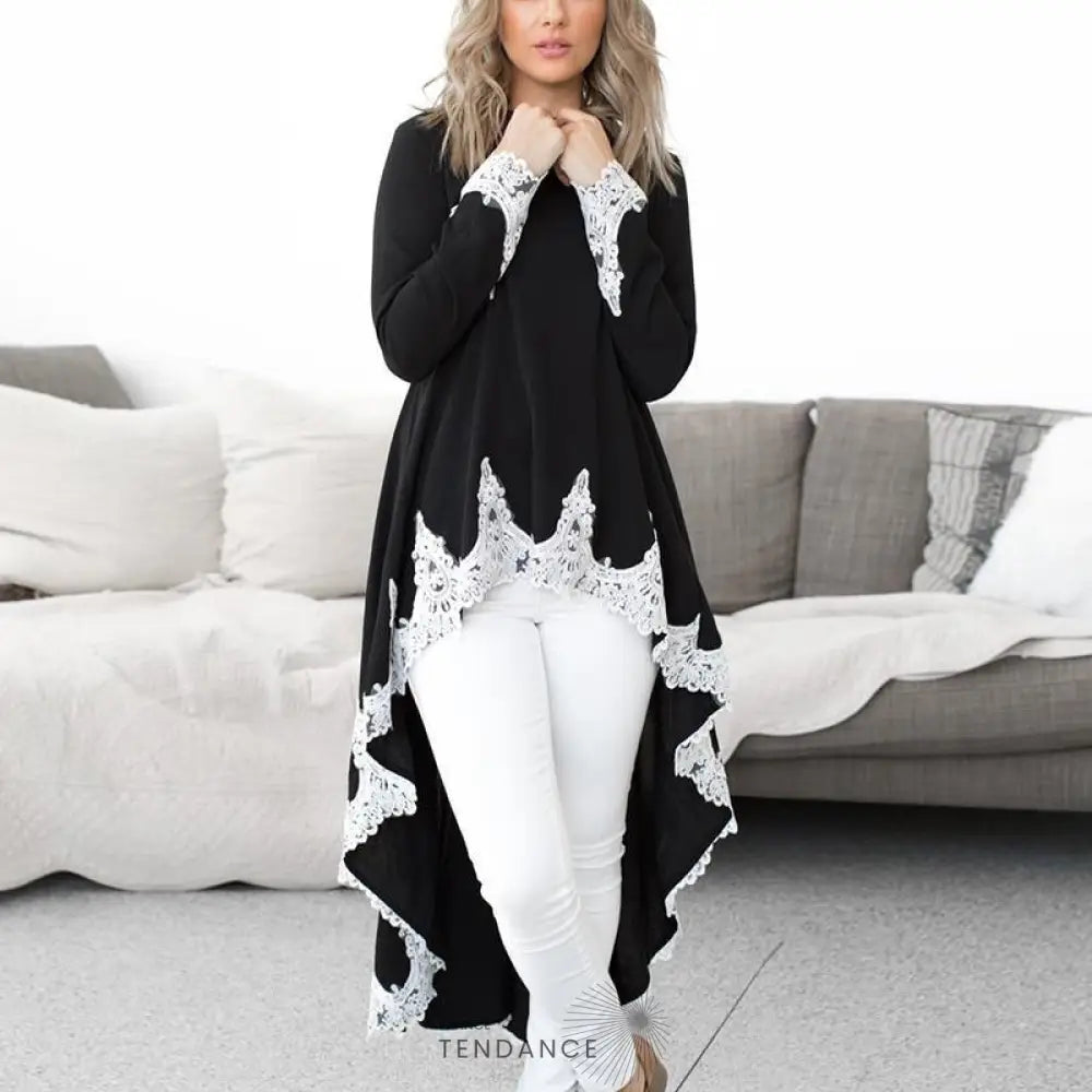 Haut Long En Dentelle | France-Tendance