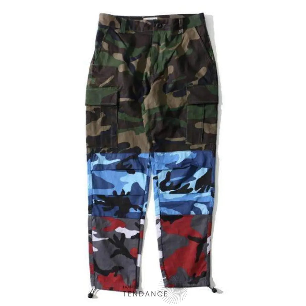 Pantalon Camo Patchwork | France-Tendance