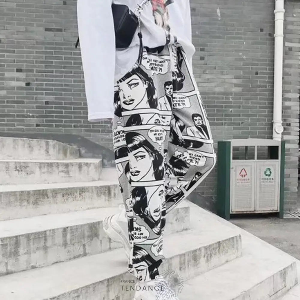 Pantalon White x Cartoon™ | France-Tendance
