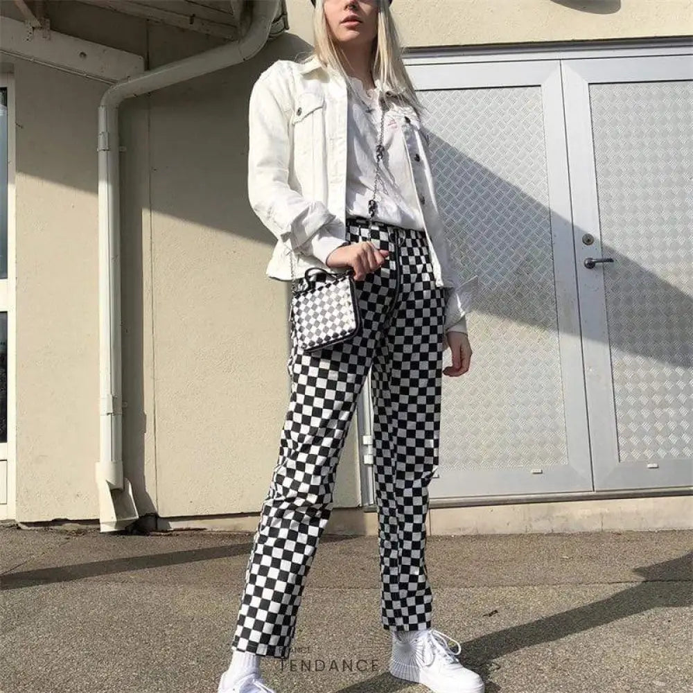 Pantalon Zip Chess | France-Tendance
