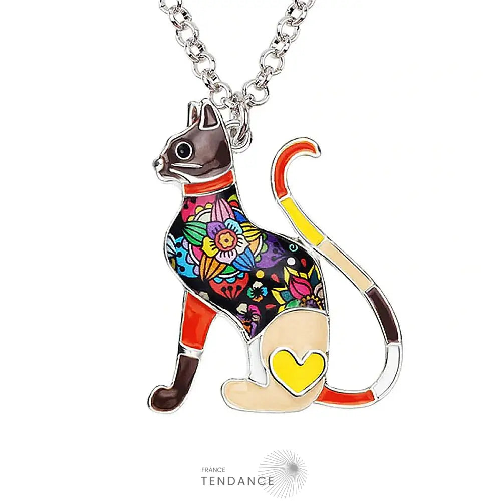 Pendentif émaillé Chat | France-Tendance