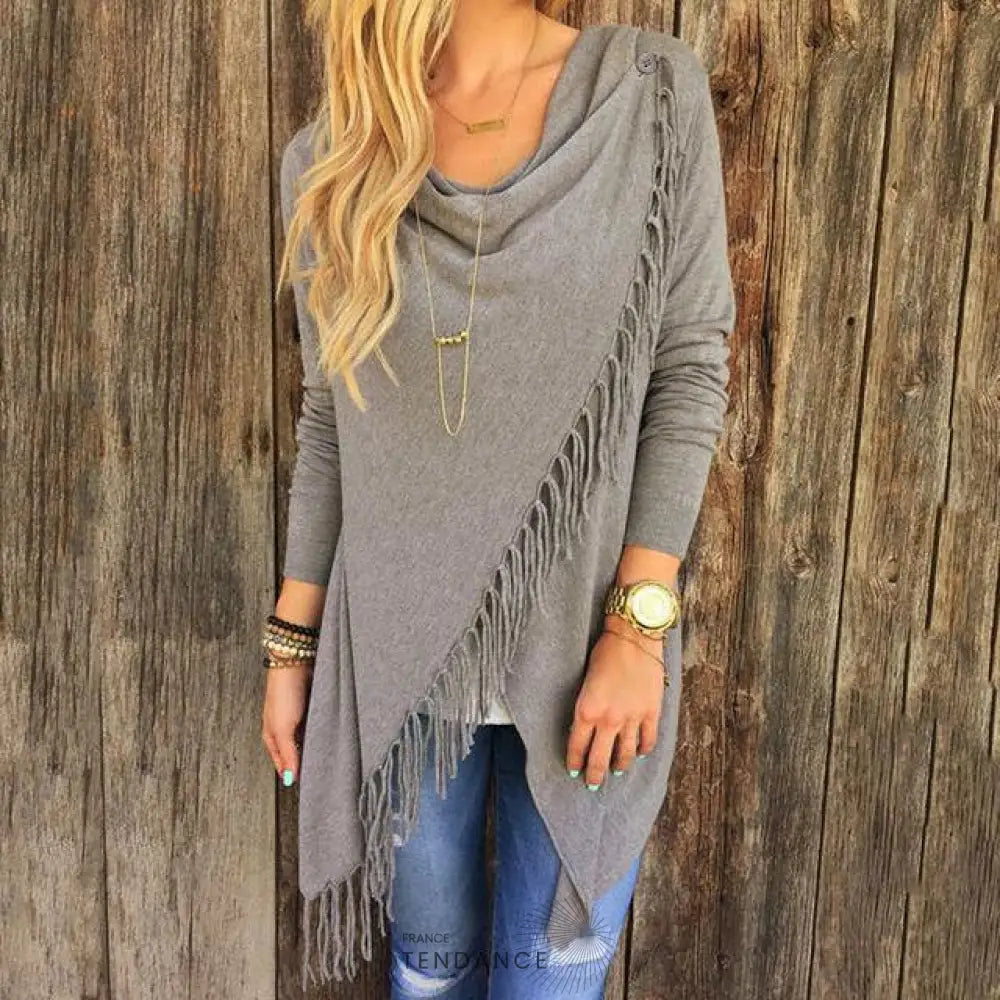 Poncho Asymétrique | France-Tendance