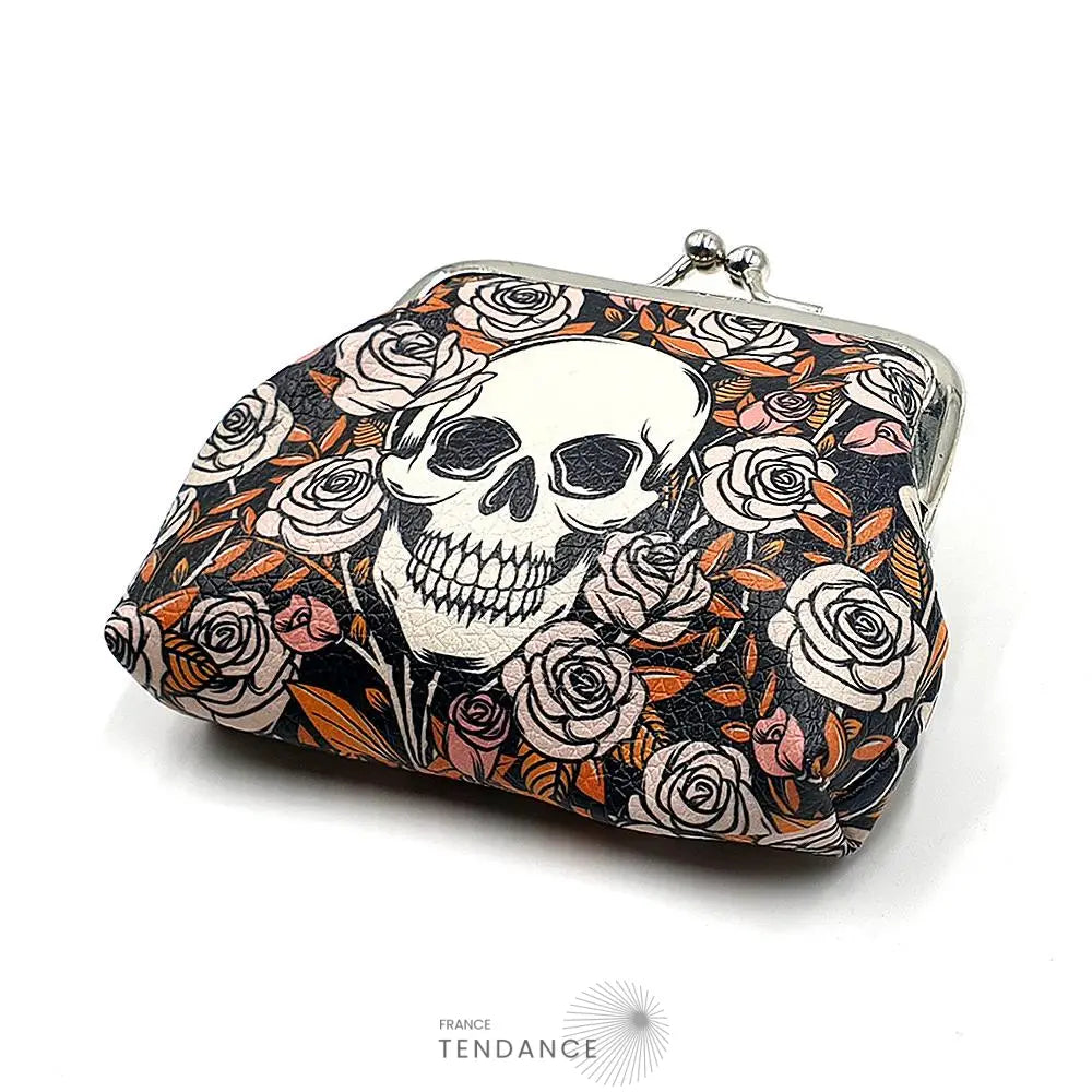 Porte-monnaie skulls And Roses | France-Tendance