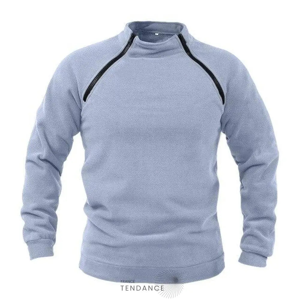 Pull Zippé à Col Montant | France-Tendance