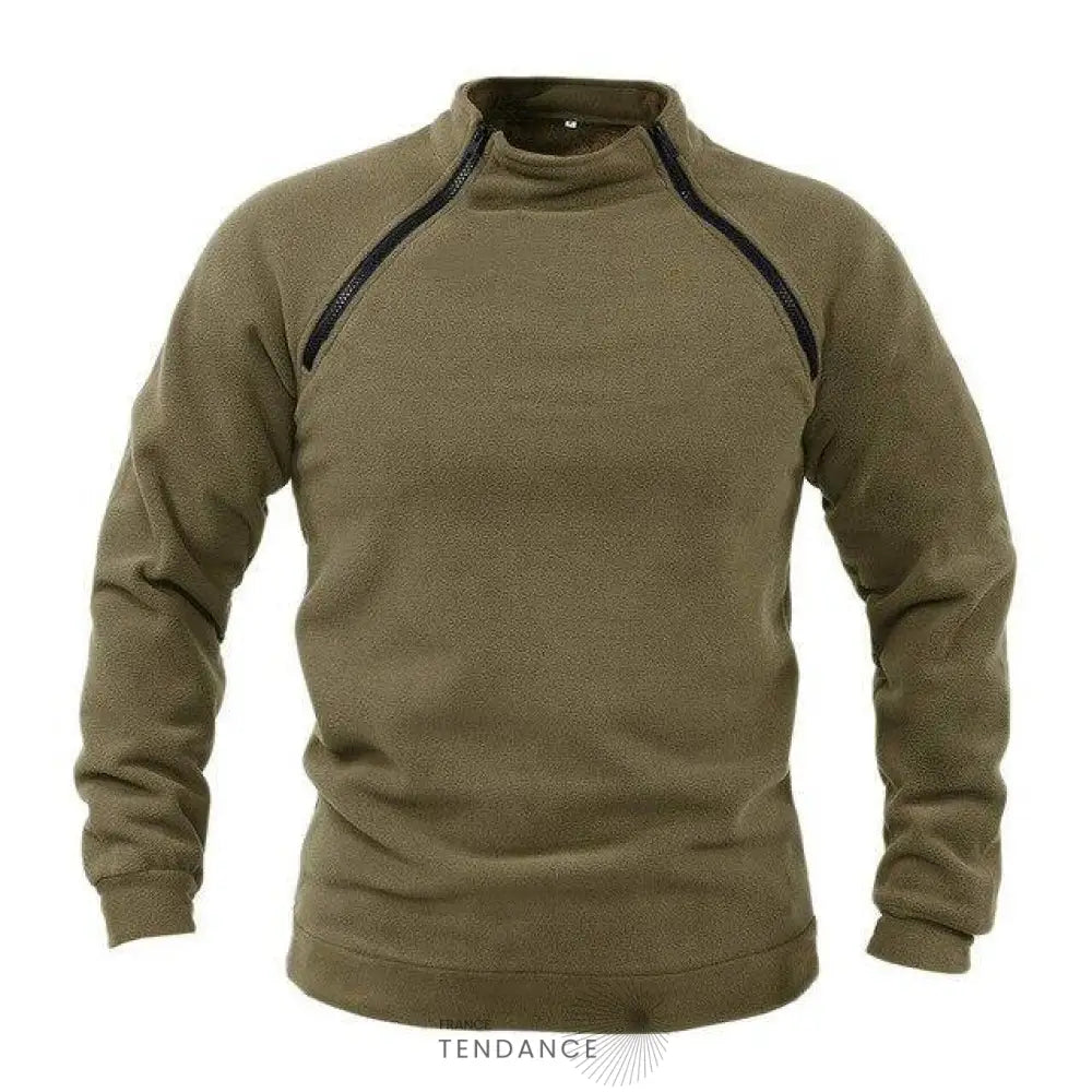 Pull Zippé à Col Montant | France-Tendance