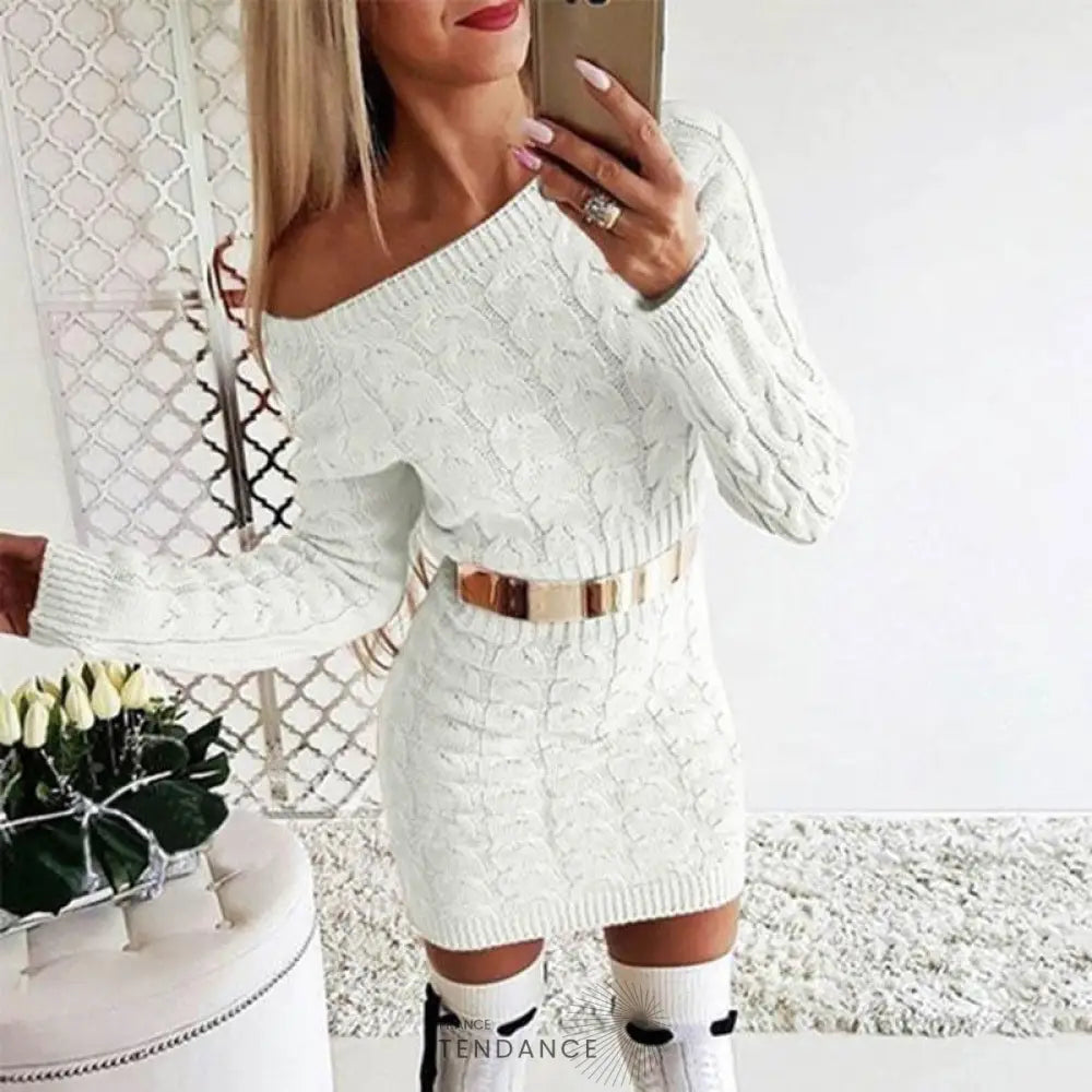Robe Pull élégante | France-Tendance