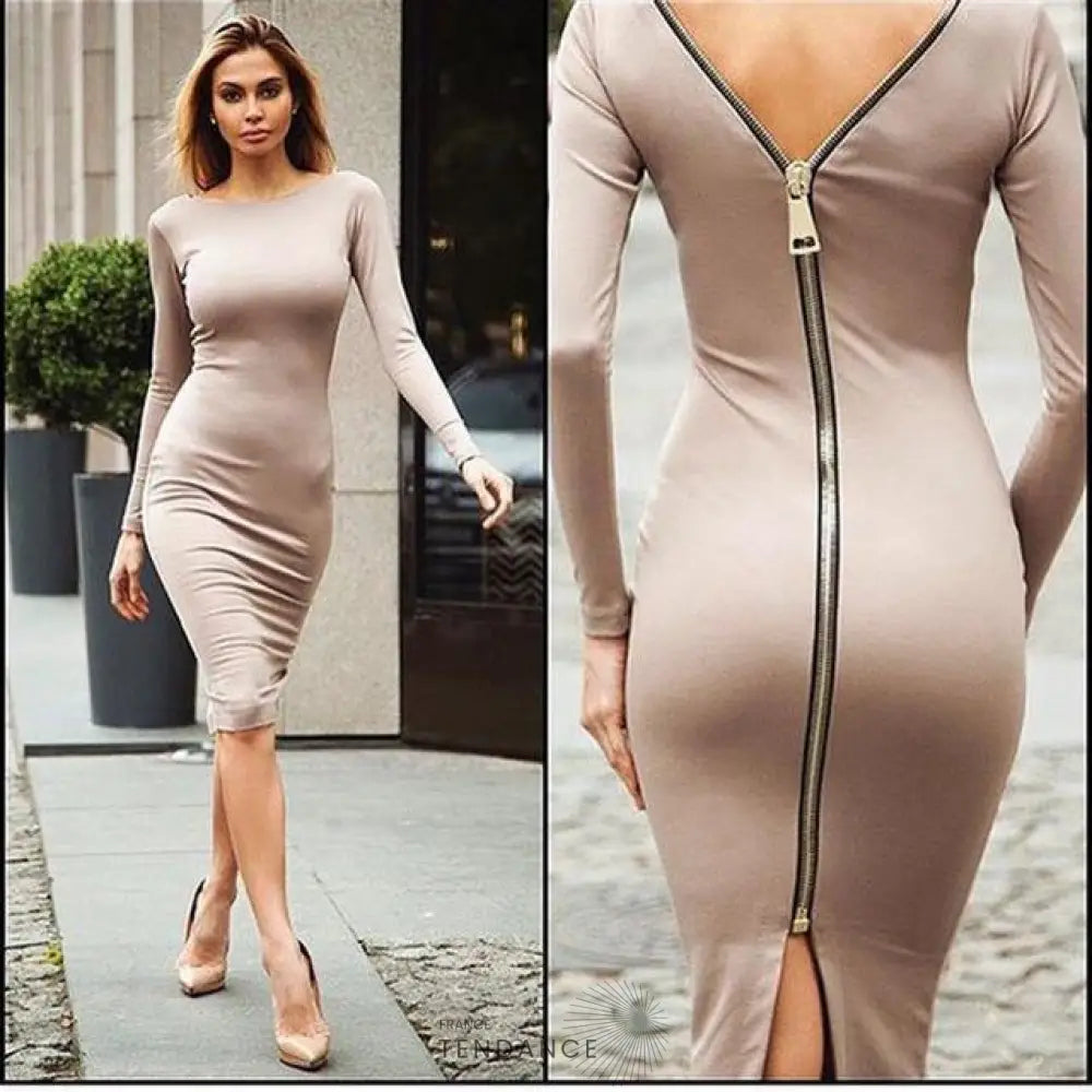 Robe De Soirée Zippé à L’arrière breathing Love |
