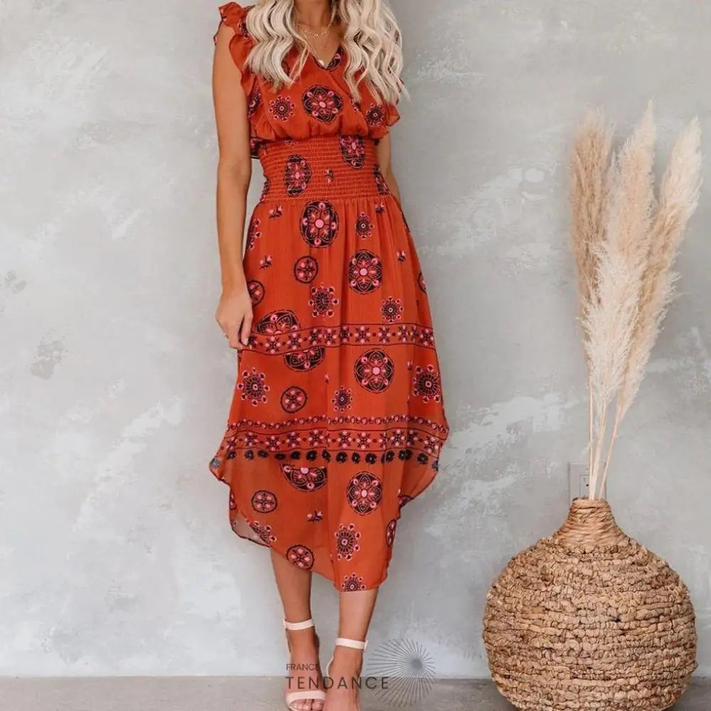 Robe Vintage à Volants | France-Tendance