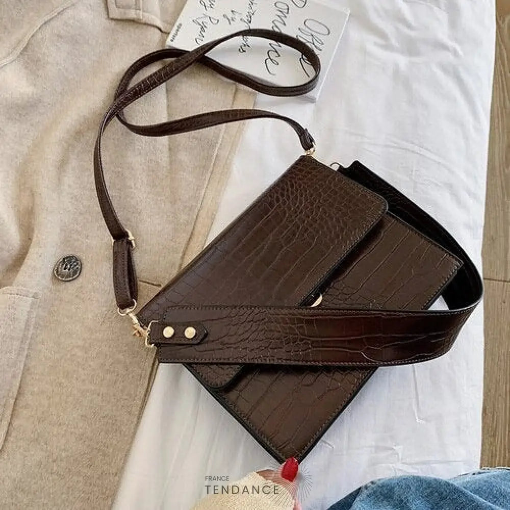 Sac Vintage Croco | France-Tendance