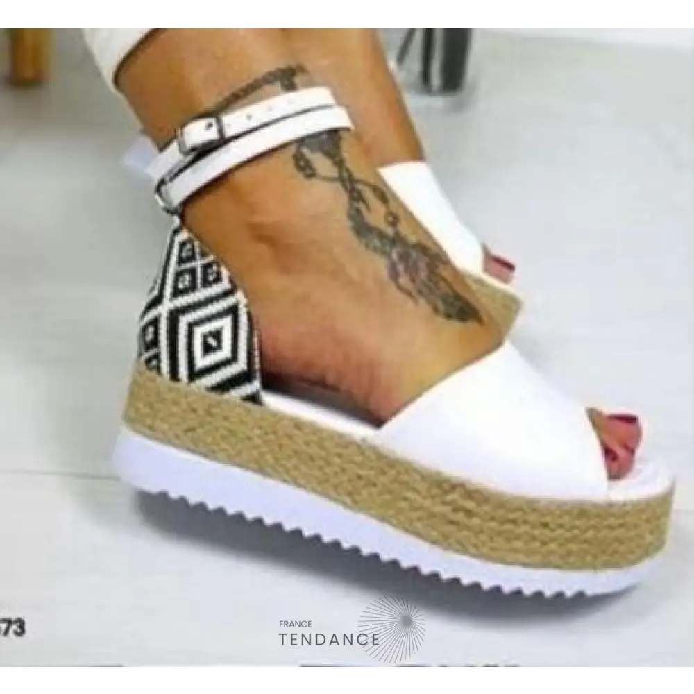Sandales Plateforme à Motifs | France-Tendance