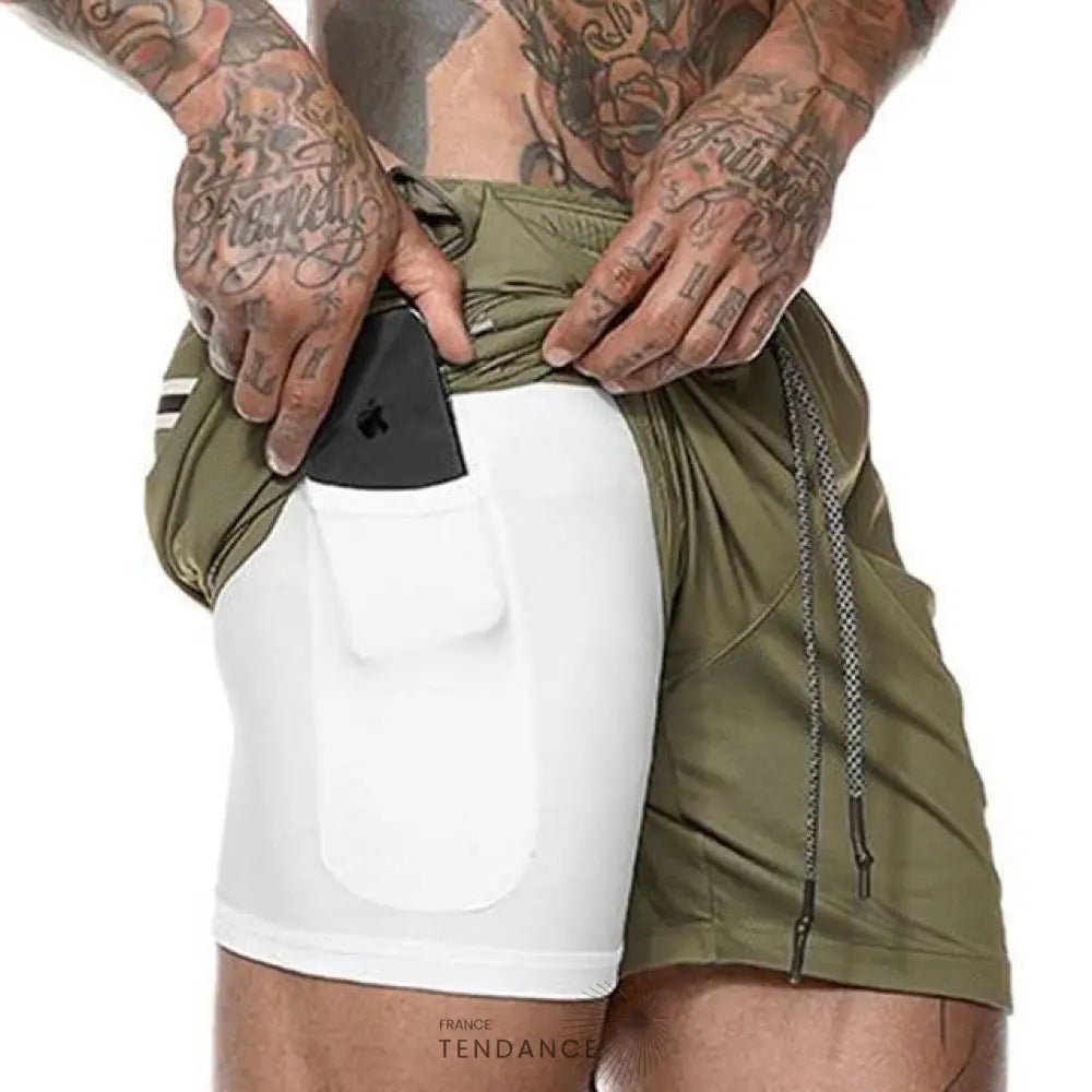 Short De Sport 2 En 1 | France-Tendance