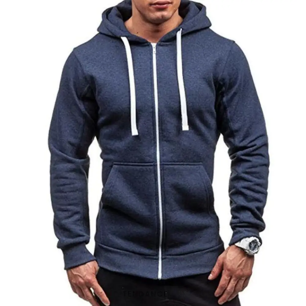 Sweat à Capuche Zippée | France-Tendance