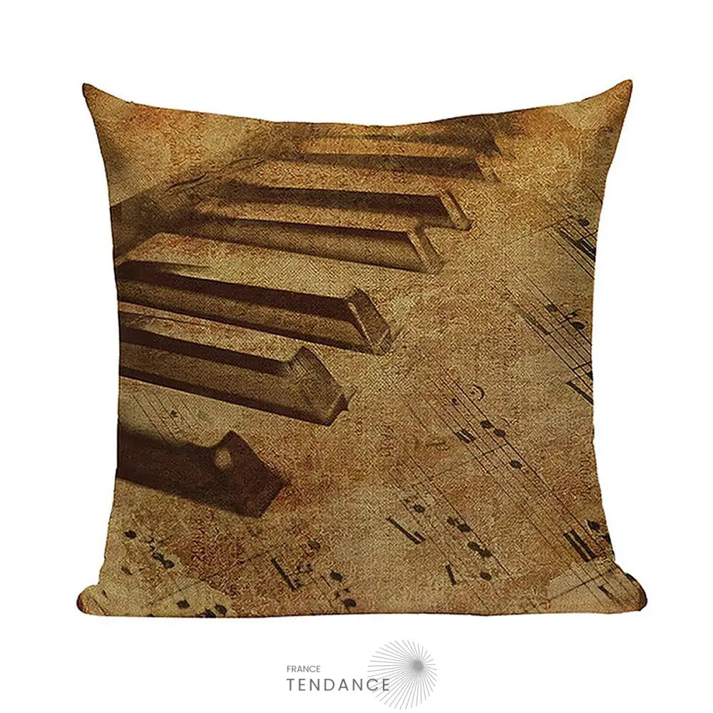 Taie De Coussin Décorative 45x45 - Série Musique |