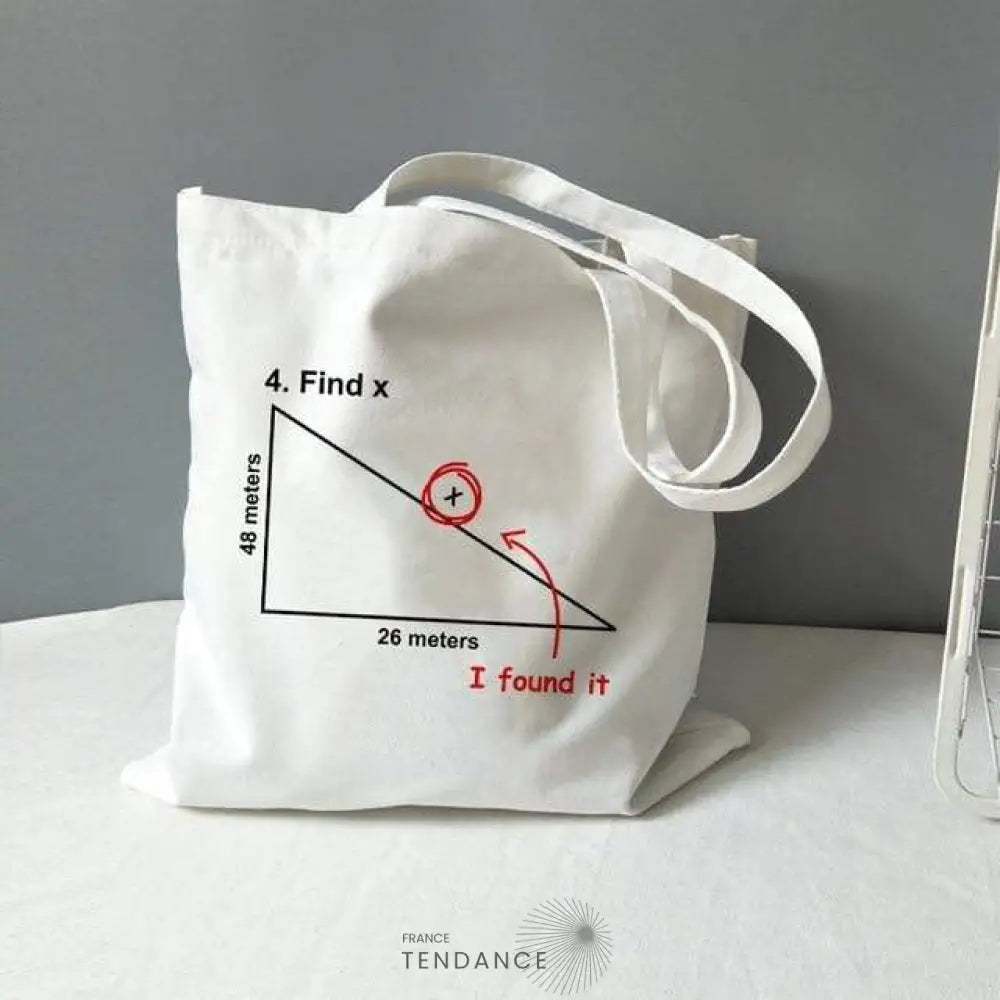 Tote Bag Math | France-Tendance