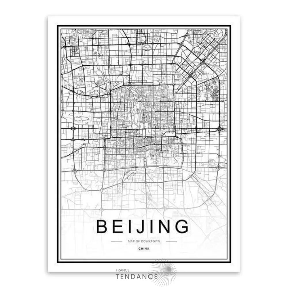 Affiche Holographique Des Capitales | France-Tendance