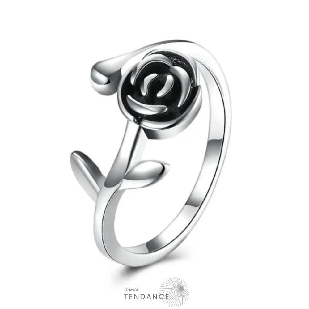 Bague Certie D’une Rose Noire | France-Tendance