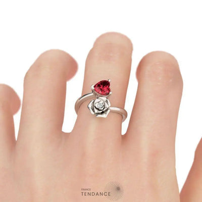 Bague Coeur De Rose éternelle | France-Tendance
