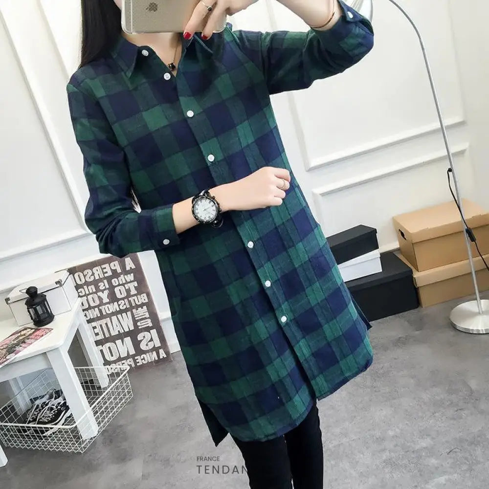 Chemise Oversize à Carreaux | France-Tendance