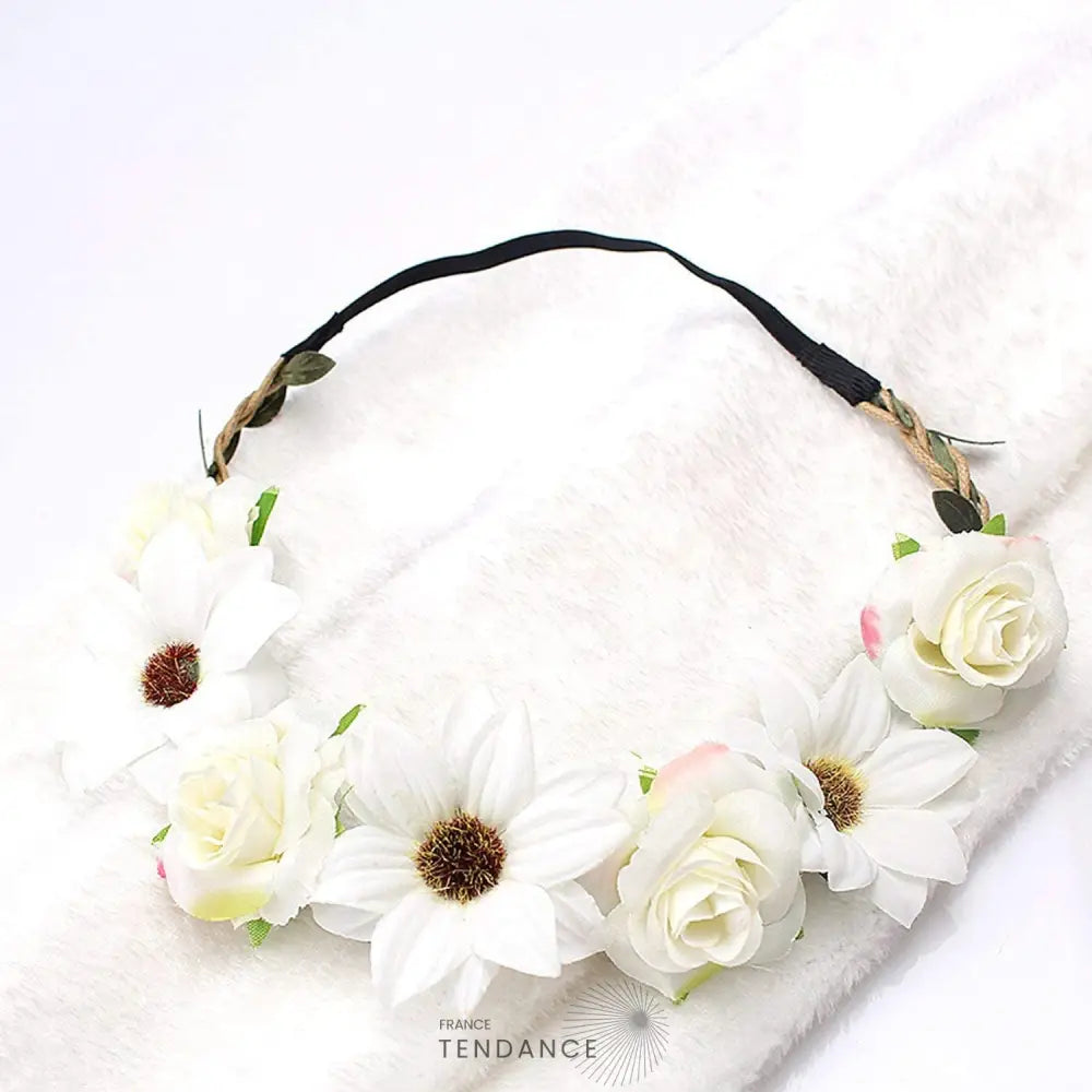 Couronne De Fleurs Blanches Pour Communion | France-Tendance