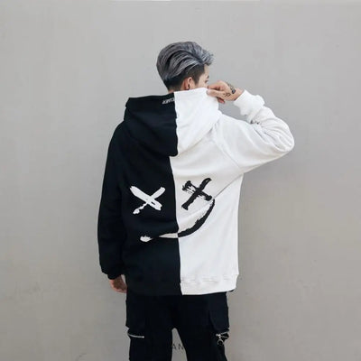 Hoodie Smile B&w (lil Peep x Marshmello)™ | France-Tendance