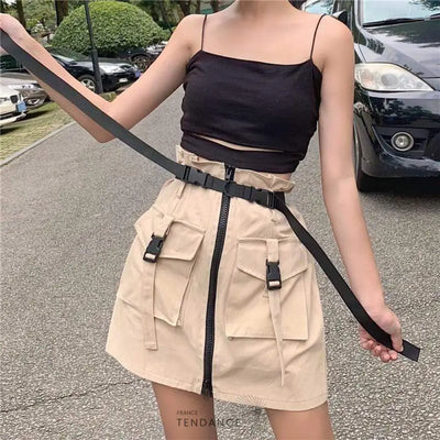 Jupe Zip Tech | France-Tendance