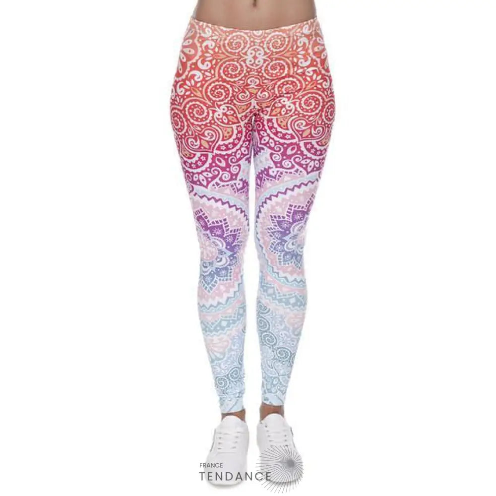 Legging Taille Haute à Motifs | France-Tendance