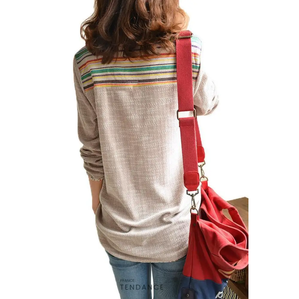 Long Chandail Patchwork | France-Tendance