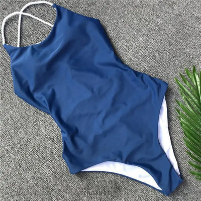 Maillot De Bain Une Pièce Dos Nu Et à Effet Bandage |