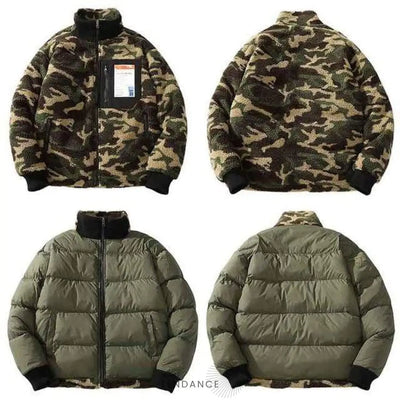 Manteau Réversible Wood | France-Tendance