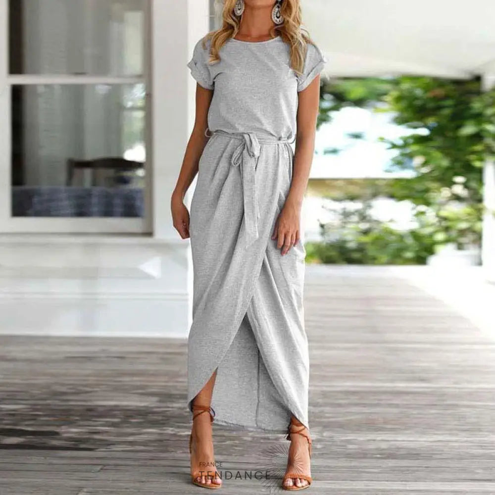 Maxi Robe Manches Courtes | France-Tendance