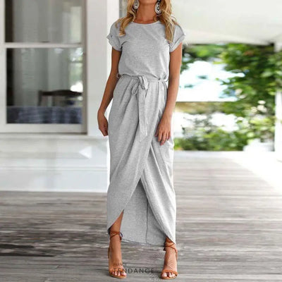 Maxi Robe Manches Courtes | France-Tendance