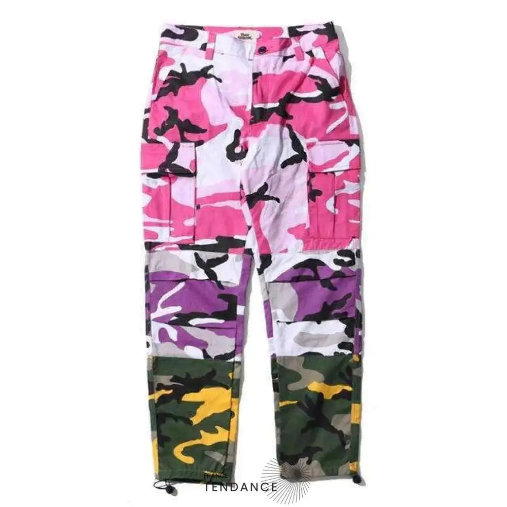 Pantalon Camo Patchwork | France-Tendance