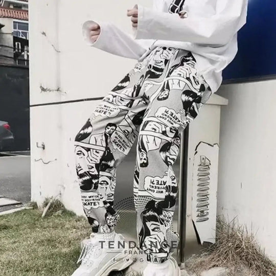 Pantalon White x Cartoon™ | France-Tendance