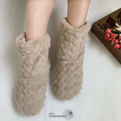 Pantoufles Montantes Fourées Ultra-Cocooning