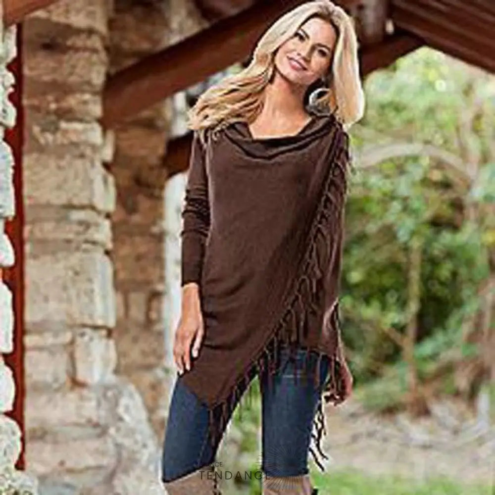 Poncho Asymétrique | France-Tendance