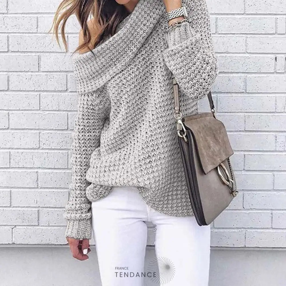 Pull Mailles Col Rabattu | France-Tendance