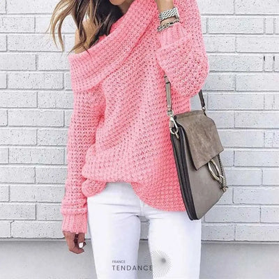 Pull Mailles Col Rabattu | France-Tendance
