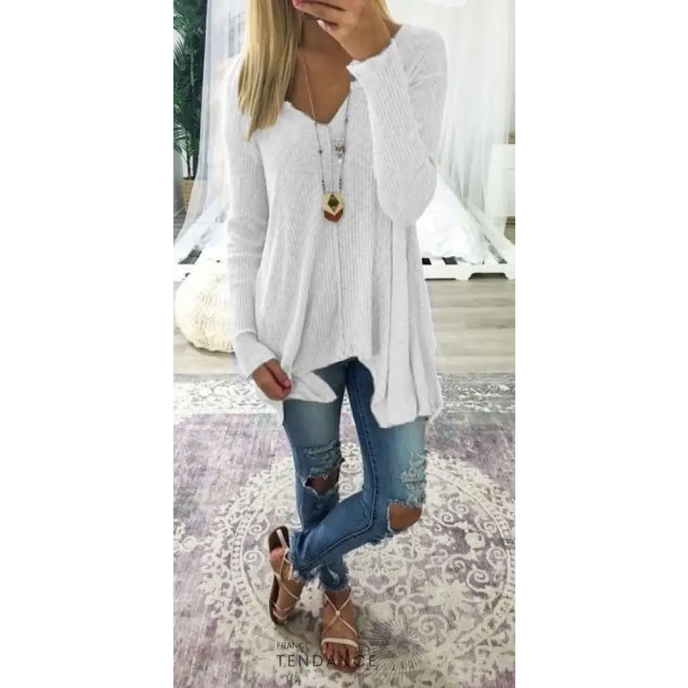Pull Svetlana à Col v | France-Tendance