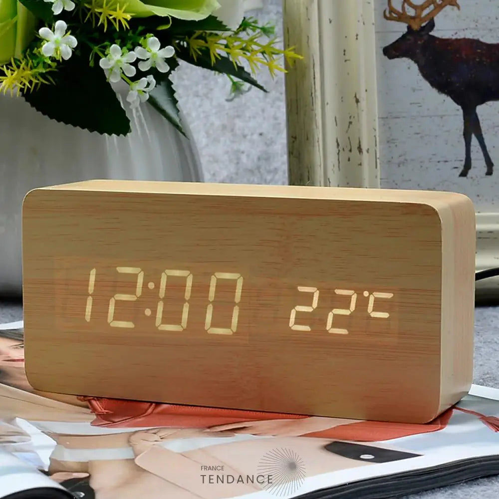 Réveil En Bois à Led | France-Tendance
