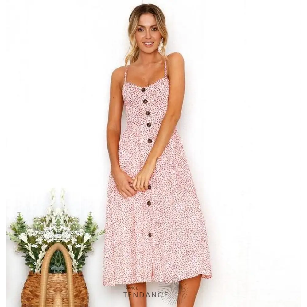 Robe Bohème Midi Imprimée | France-Tendance