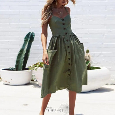 Robe Bohème Midi Imprimée | France-Tendance