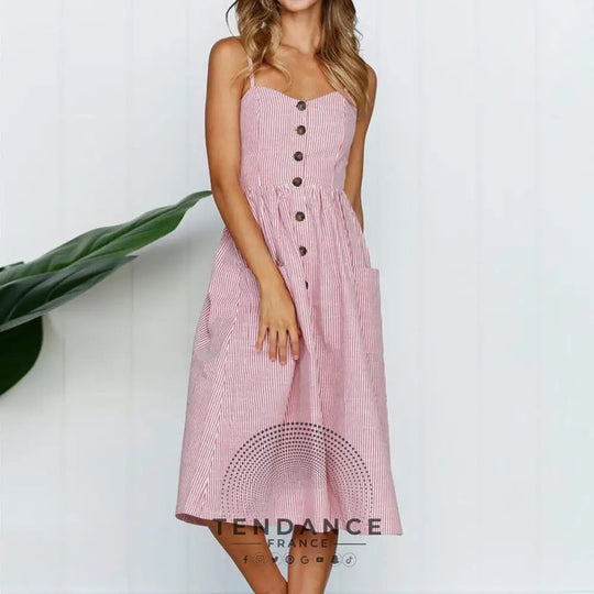 Robe Bohème Midi Imprimée | France-Tendance