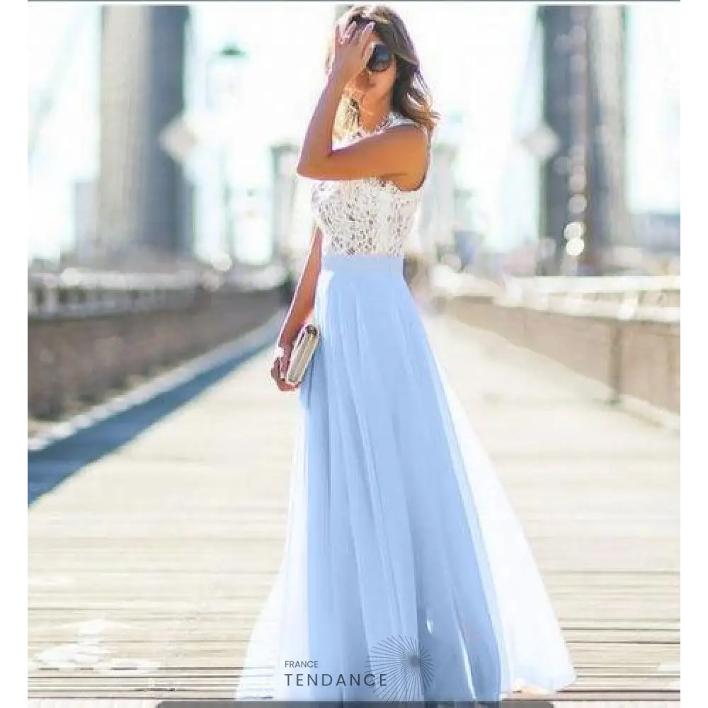 Robe Bustier Dentelle & Voile | France-Tendance